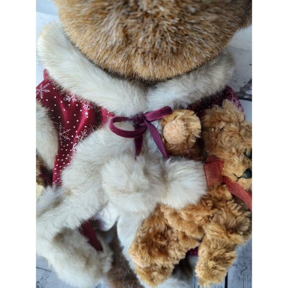 Christmas Bear Plush With Stand 2003 common weather Books Are Fun Holiday Gift - Picture 5 of 10